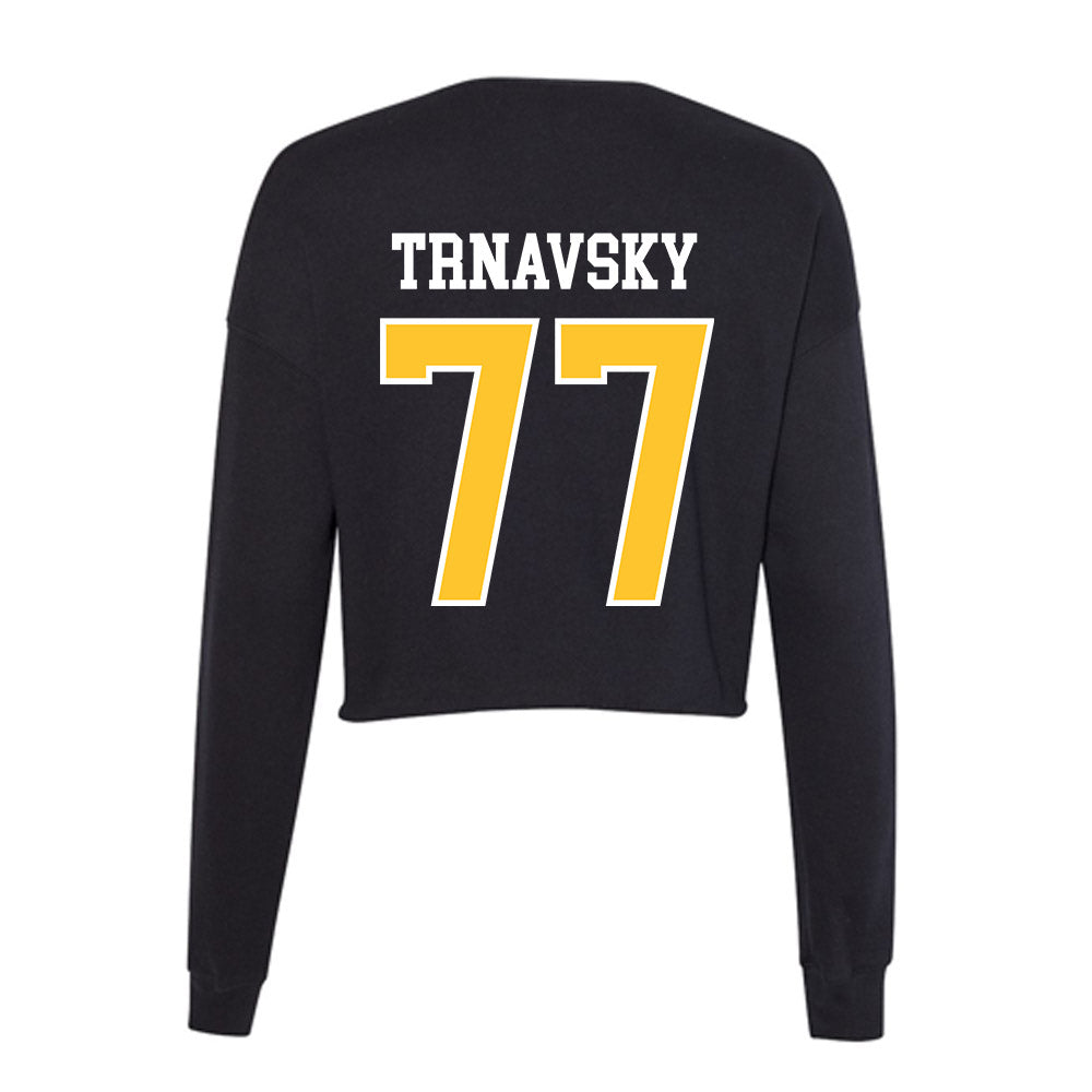 East Carolina - NCAA Football : Cooper Trnavsky - Classic Shersey Women's Cropped Crew Fleece-1