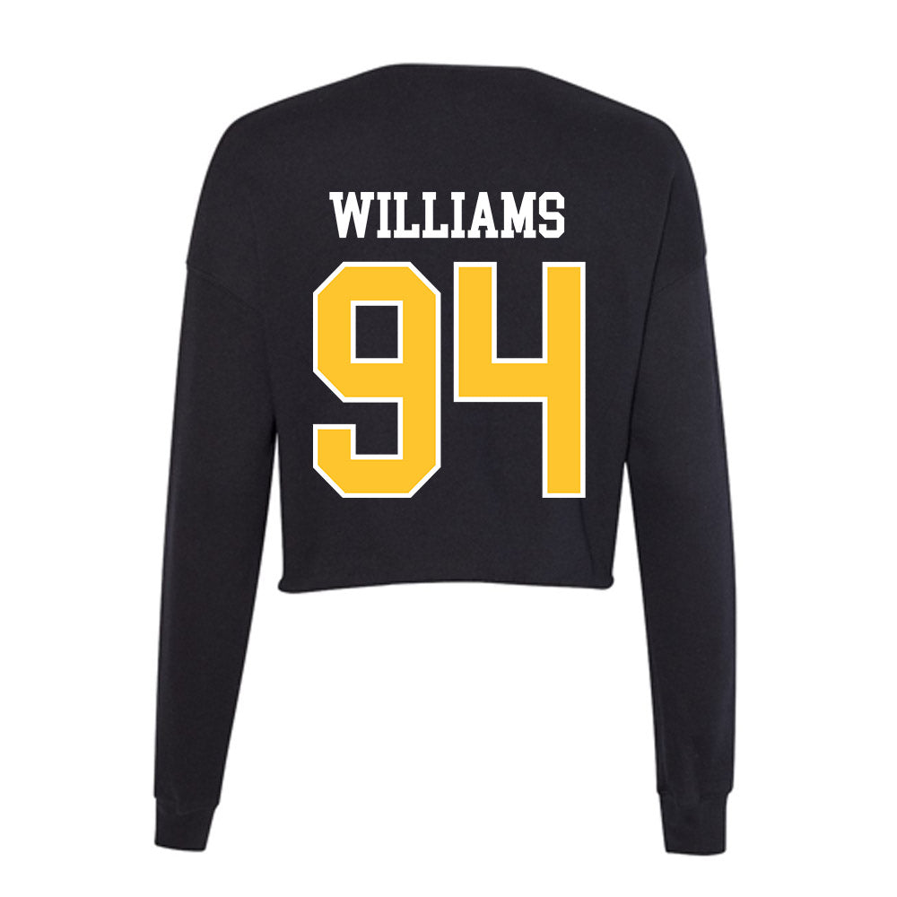 East Carolina - NCAA Football : Javon Williams - Classic Shersey Women's Cropped Crew Fleece-1