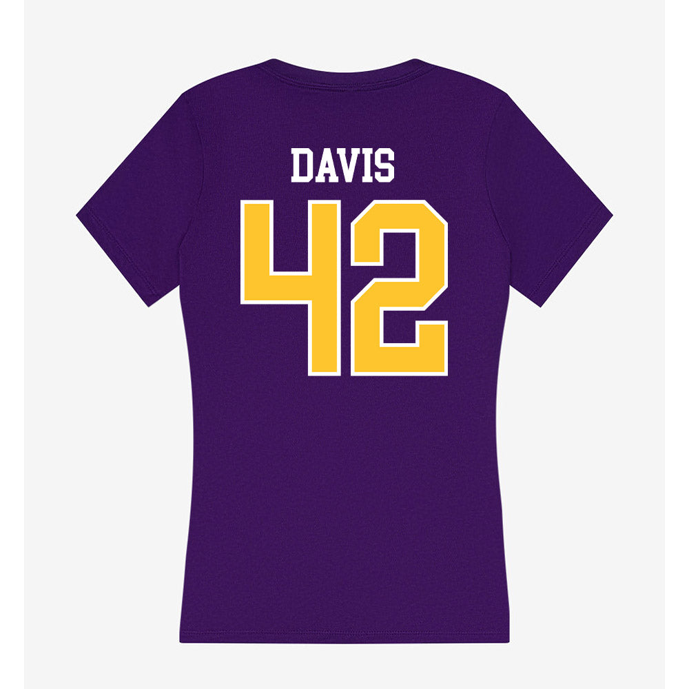 East Carolina - NCAA Football : Julien Davis - Classic Shersey Women's V-Neck T-Shirt-1