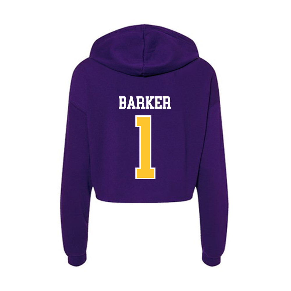 East Carolina - NCAA Football : Jackson Barker - Classic Shersey Women's Crop Fleece Hoodie-1