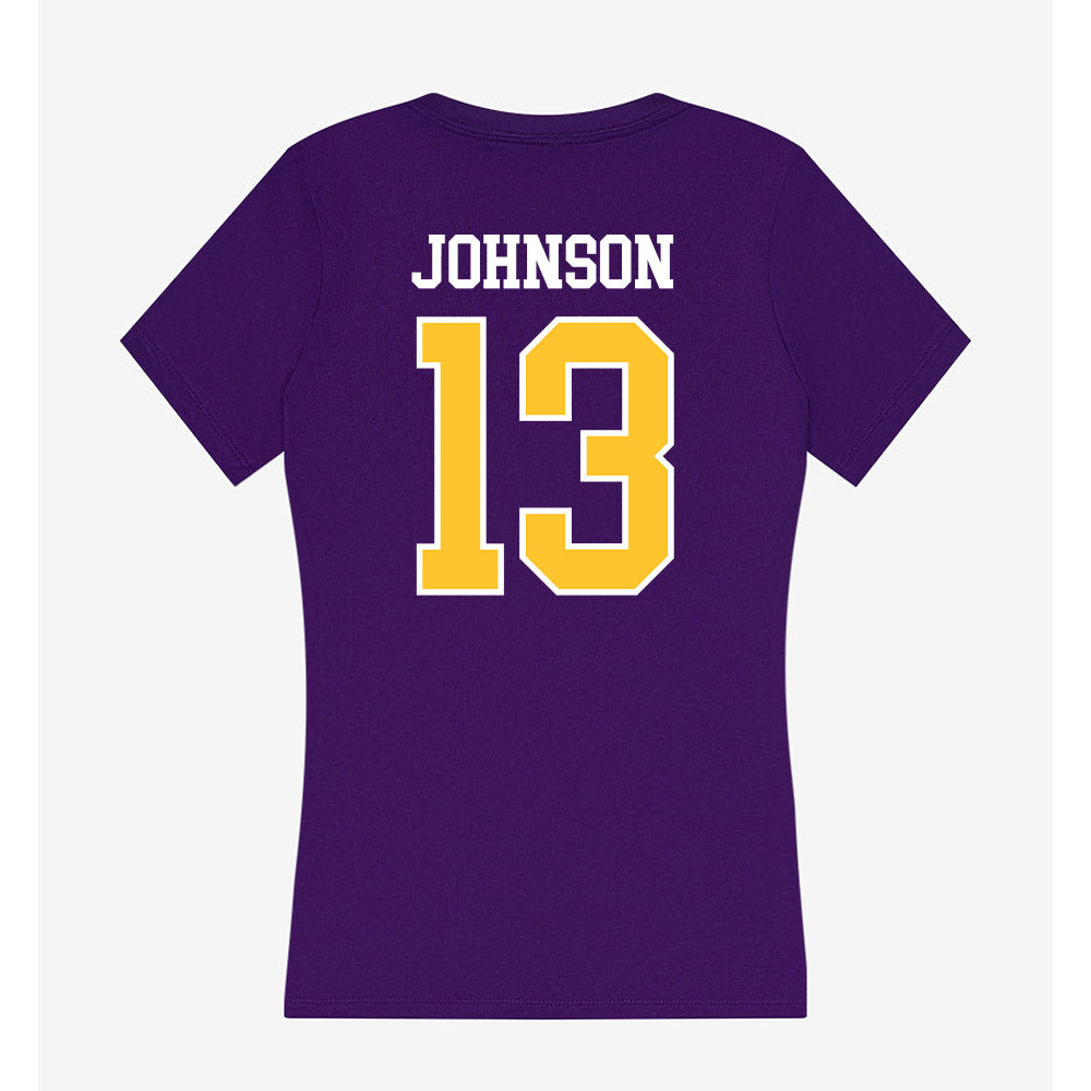 East Carolina - NCAA Football : Tyler Johnson - Classic Shersey Women's V-Neck T-Shirt-1