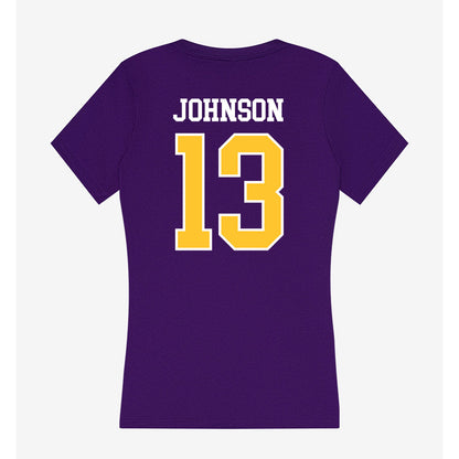 East Carolina - NCAA Football : Tyler Johnson - Classic Shersey Women's V-Neck T-Shirt-1