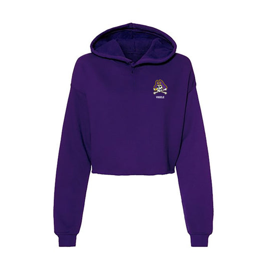 East Carolina - NCAA Baseball : Jack Vogele - Classic Shersey Women's Crop Fleece Hoodie-0