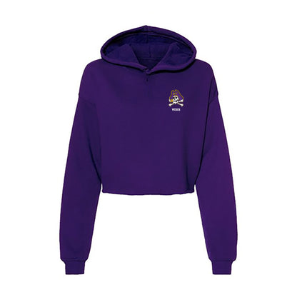 East Carolina - NCAA Softball : Michaela Weber - Classic Shersey Women's Crop Fleece Hoodie-0
