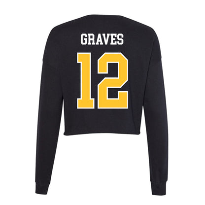 East Carolina - NCAA Football : Chance Graves - Classic Shersey Women's Cropped Crew Fleece-1