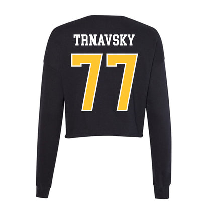 East Carolina - NCAA Football : Cooper Trnavsky - Classic Shersey Women's Cropped Crew Fleece-1