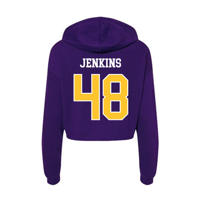 East Carolina - NCAA Baseball : Sean Jenkins - Classic Shersey Women's Crop Fleece Hoodie-1
