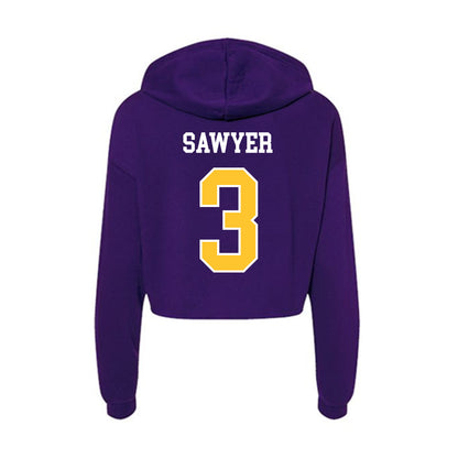 East Carolina - NCAA Softball : Anna Sawyer - Classic Shersey Women's Crop Fleece Hoodie-1