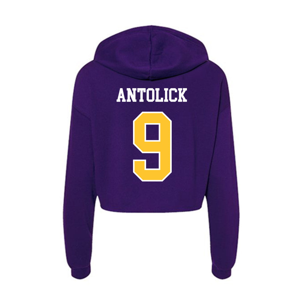 East Carolina - NCAA Baseball : Brett Antolick - Classic Shersey Women's Crop Fleece Hoodie-1
