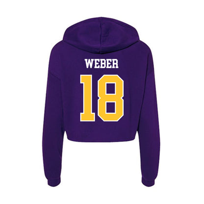 East Carolina - NCAA Softball : Michaela Weber - Classic Shersey Women's Crop Fleece Hoodie-1