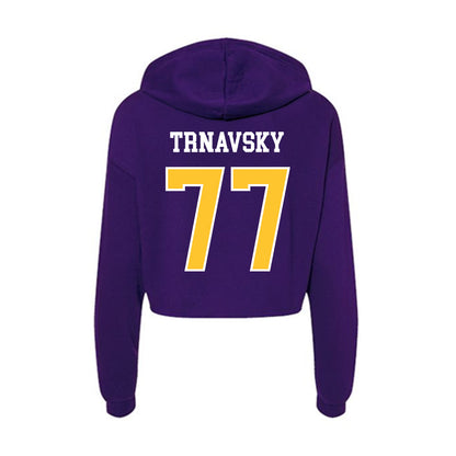 East Carolina - NCAA Football : Cooper Trnavsky - Classic Shersey Women's Crop Fleece Hoodie-1