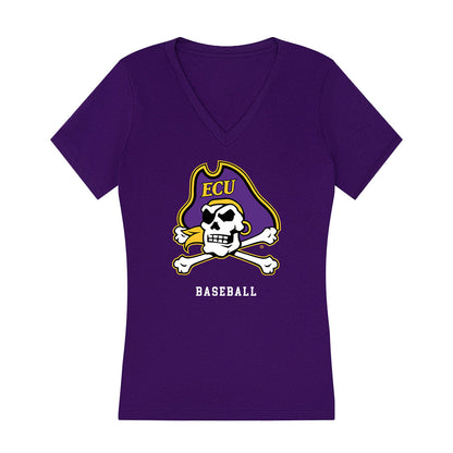 East Carolina - NCAA Baseball : Braxton Tramel - Classic Shersey Women's V-Neck T-Shirt-0