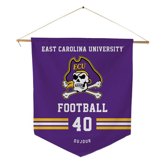 East Carolina - NCAA Football : Kendrick DuJour - Pennant - 18" x 21"-0