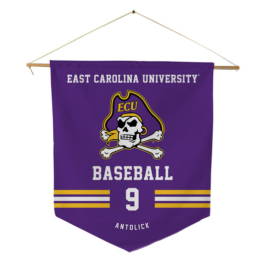 East Carolina - NCAA Baseball : Brett Antolick - Pennant - 18" x 21"-0