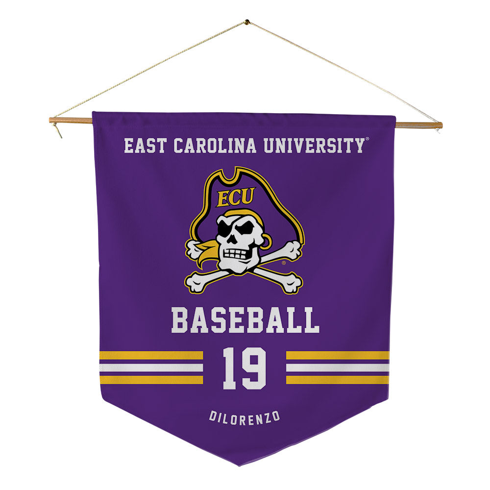 East Carolina - NCAA Baseball : Jackson DiLorenzo - Pennant - 18" x 21"-0