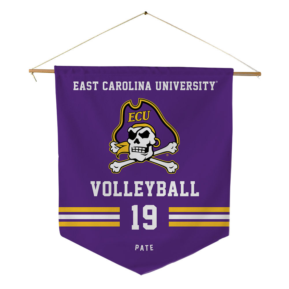 East Carolina - NCAA Women's Volleyball : Ellie Pate - Pennant - 18" x 21"-0