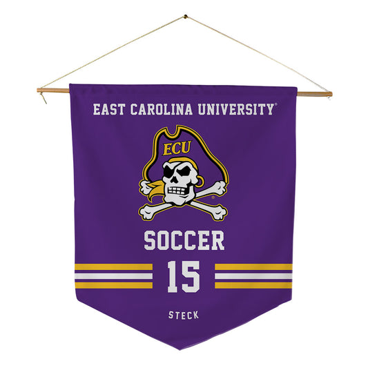 East Carolina - NCAA Women's Soccer : Ella Steck - Pennant - 18" x 21"-0