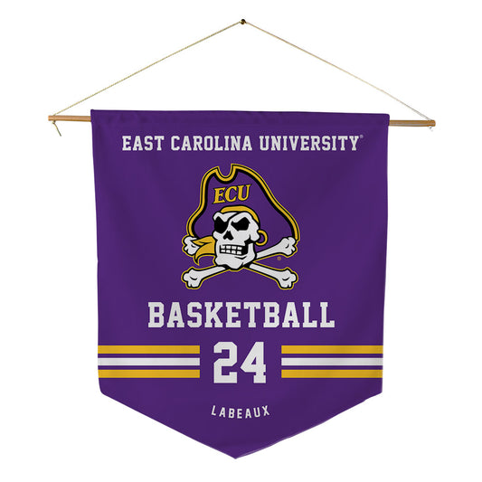 East Carolina - NCAA Men's Basketball : Trevion LaBeaux - Pennant - 18" x 21"-0
