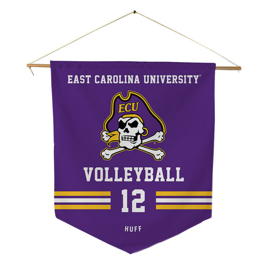 East Carolina - NCAA Women's Volleyball : Aulie Huff - Pennant - 18" x 21"-0