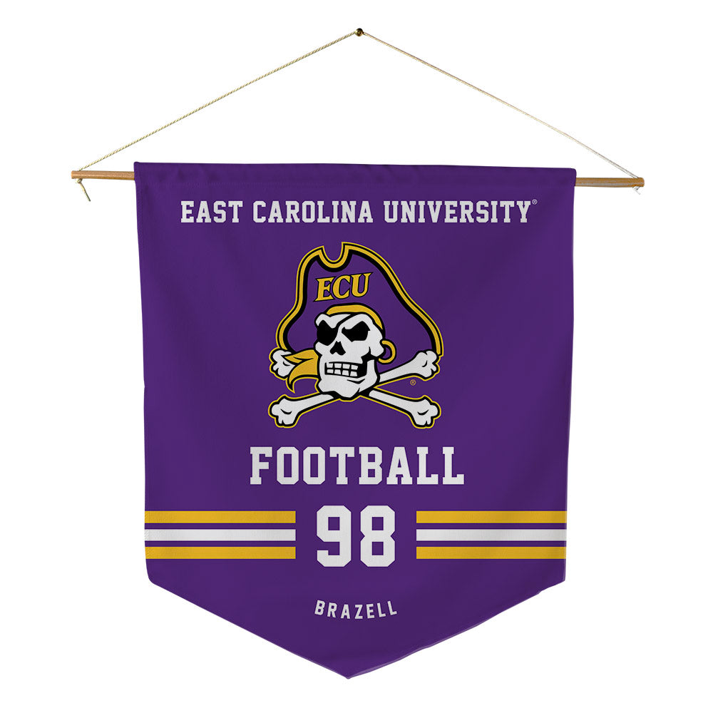 East Carolina - NCAA Football : Torin Brazell - Pennant - 18" x 21"-0