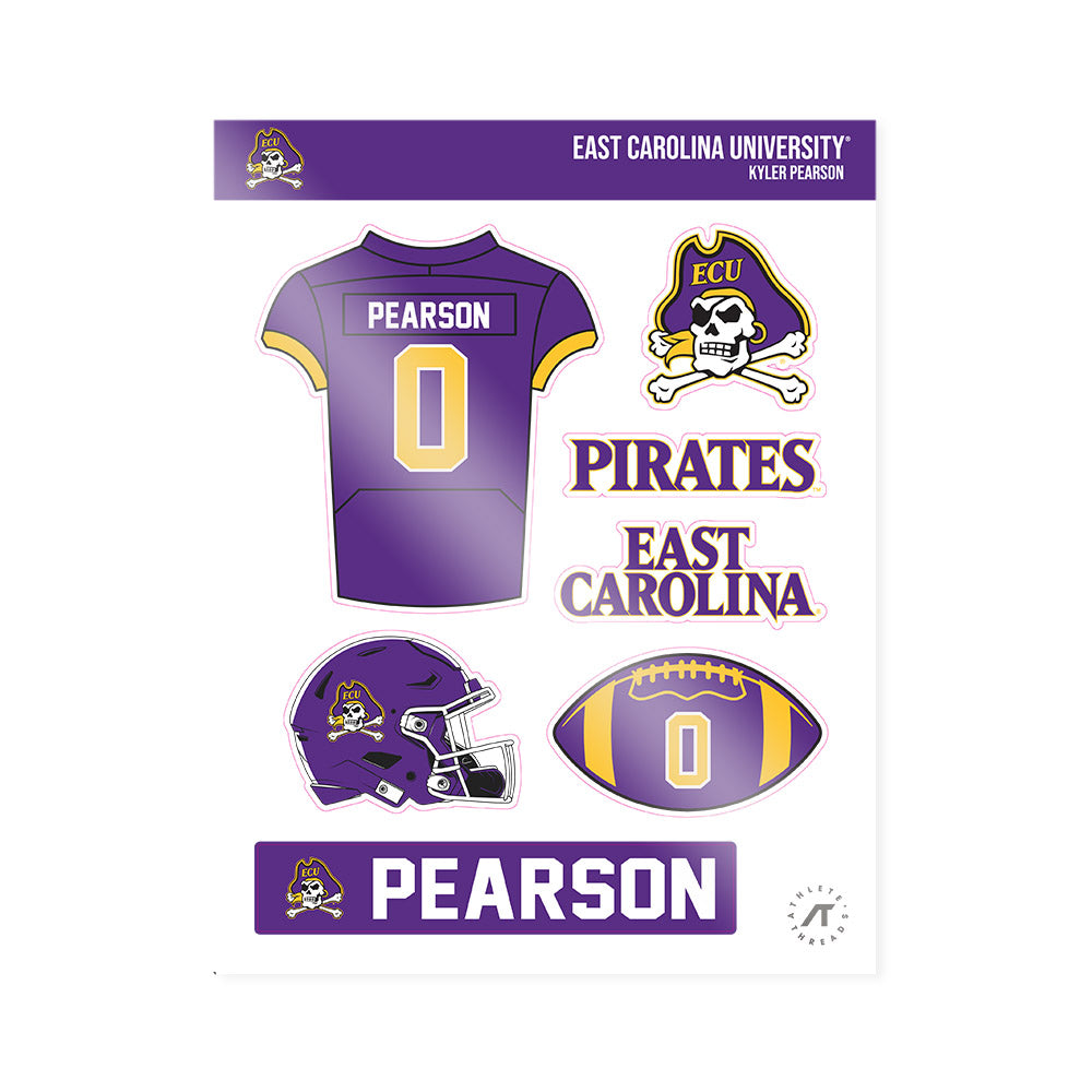 East Carolina - NCAA Football : Kyler Pearson - Sticker Sheet-0