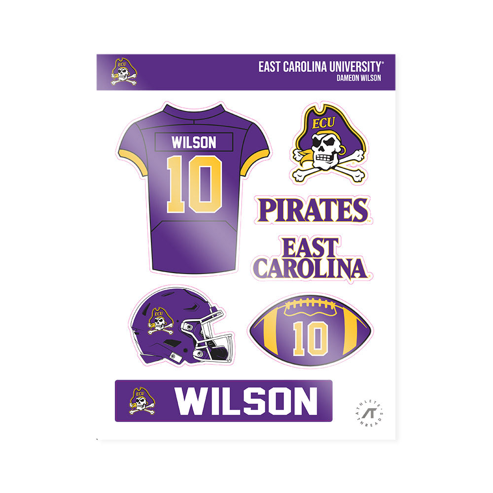 East Carolina - NCAA Football : Dameon Wilson - Sticker Sheet-0