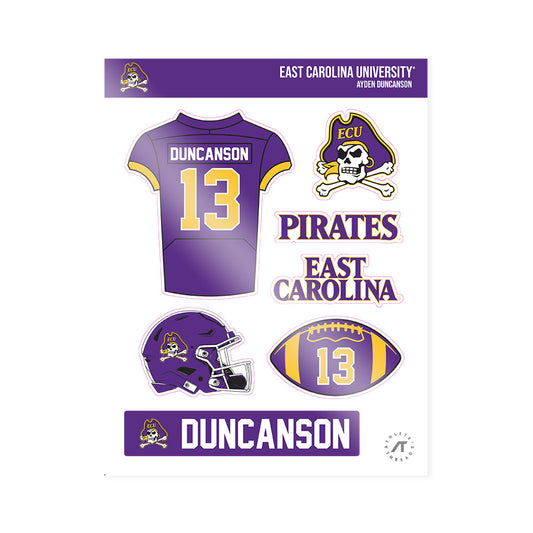 East Carolina - NCAA Football : Ayden Duncanson - Sticker Sheet-0