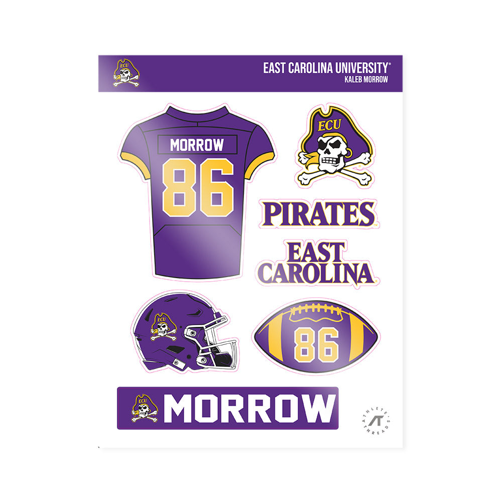 East Carolina - NCAA Football : Kaleb Morrow - Sticker Sheet-0