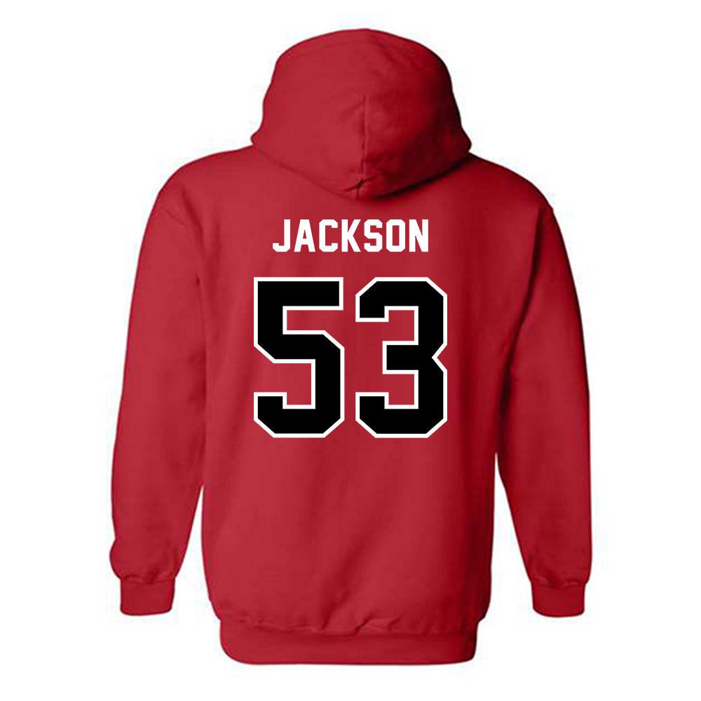 Western Kentucky - NCAA Football : Marshall Jackson - Classic Shersey Hooded Sweatshirt-1
