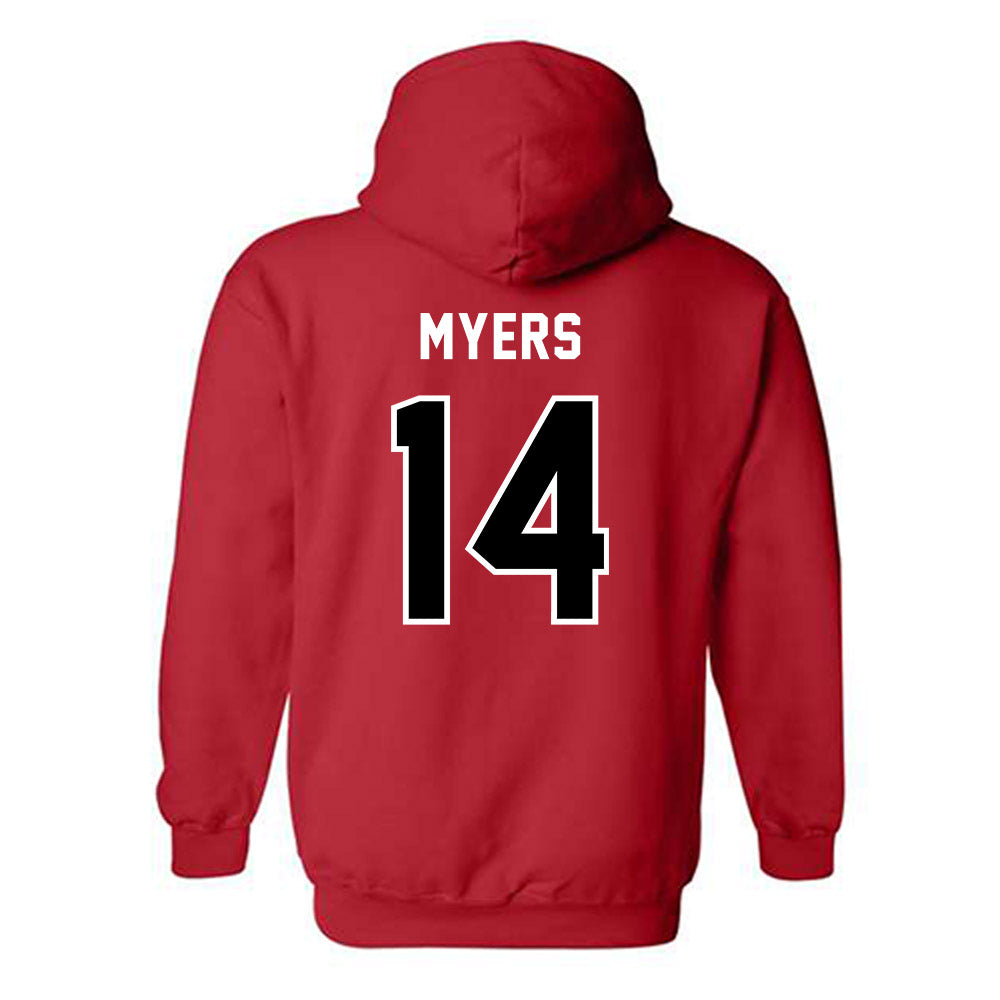 Western Kentucky - NCAA Football : Braxton Myers - Classic Shersey Hooded Sweatshirt-1