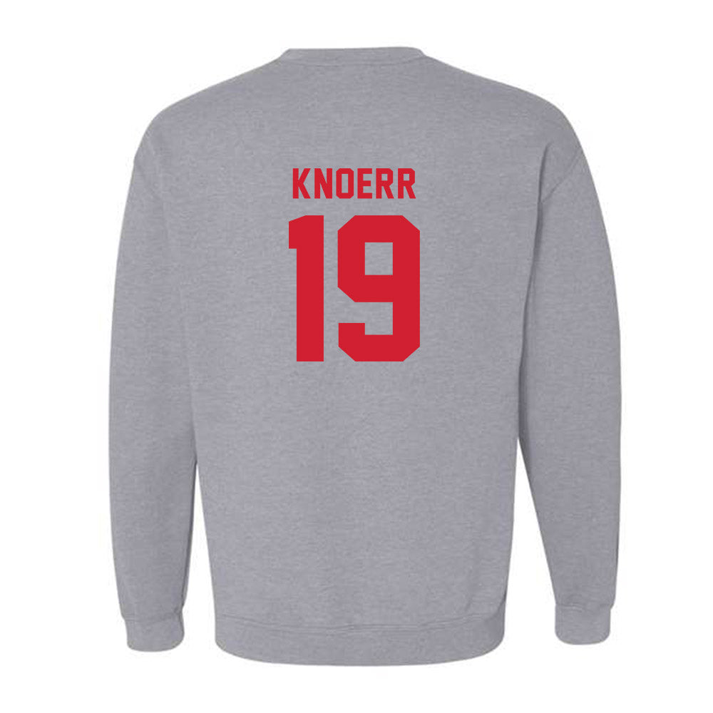 Western Kentucky - NCAA Baseball : Brock Knoerr - Classic Shersey Crewneck Sweatshirt-1