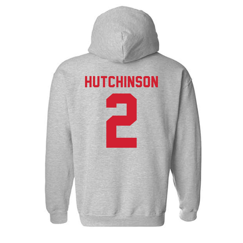 Western Kentucky - NCAA Football : K.D. Hutchinson - Classic Shersey Hooded Sweatshirt-1
