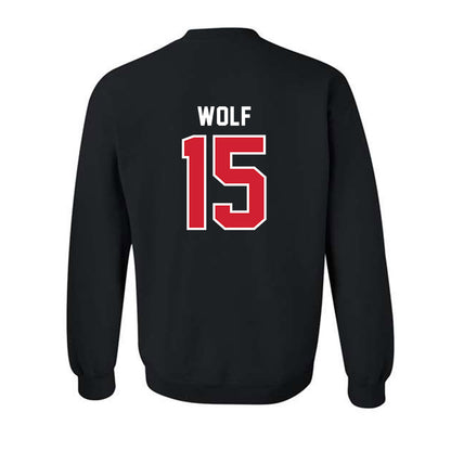 Western Kentucky - NCAA Football : Justin Wolf - Classic Shersey Crewneck Sweatshirt-1