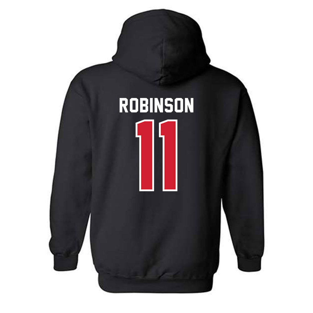 Western Kentucky - NCAA Football : Kent Robinson - Classic Shersey Hooded Sweatshirt-1