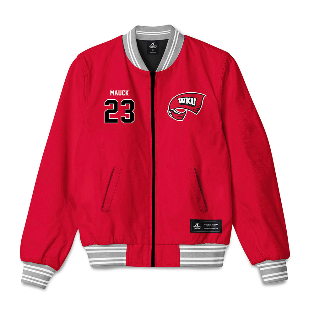 Western Kentucky - NCAA Softball : Anna Mauck - Bomber Jacket-0