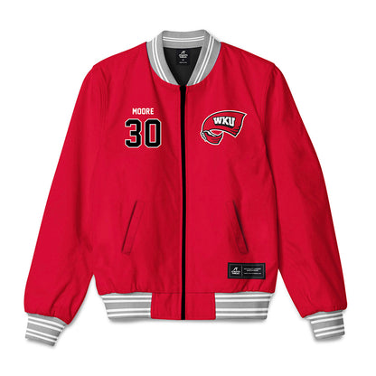 Western Kentucky - NCAA Men's Basketball : Teagan Moore - Bomber Jacket-0