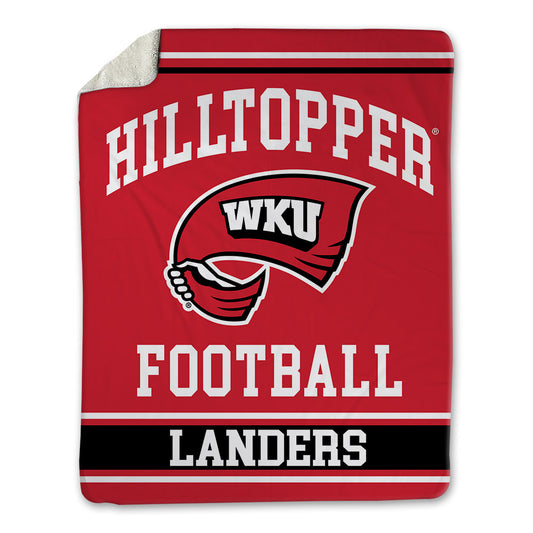 Western Kentucky - NCAA Football : Corey Landers - Blanket-0