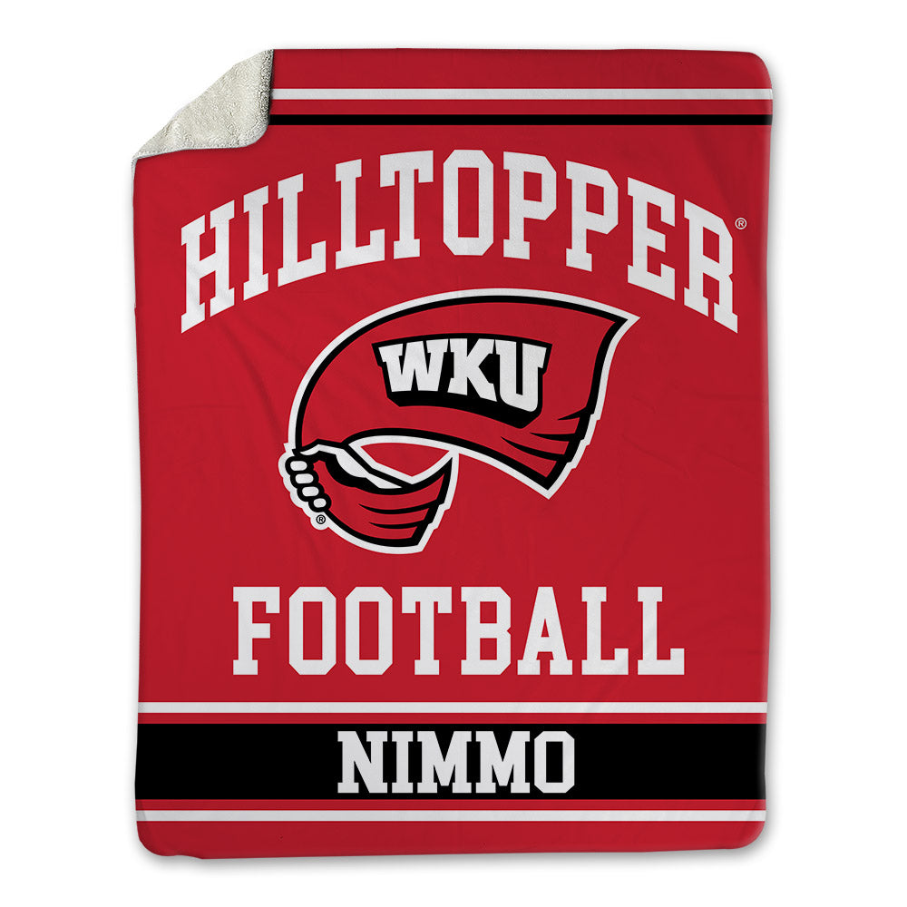 Western Kentucky - NCAA Football : Cross Nimmo - Blanket-0