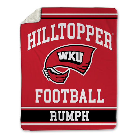 Western Kentucky - NCAA Football : Elijah Rumph - Blanket-0