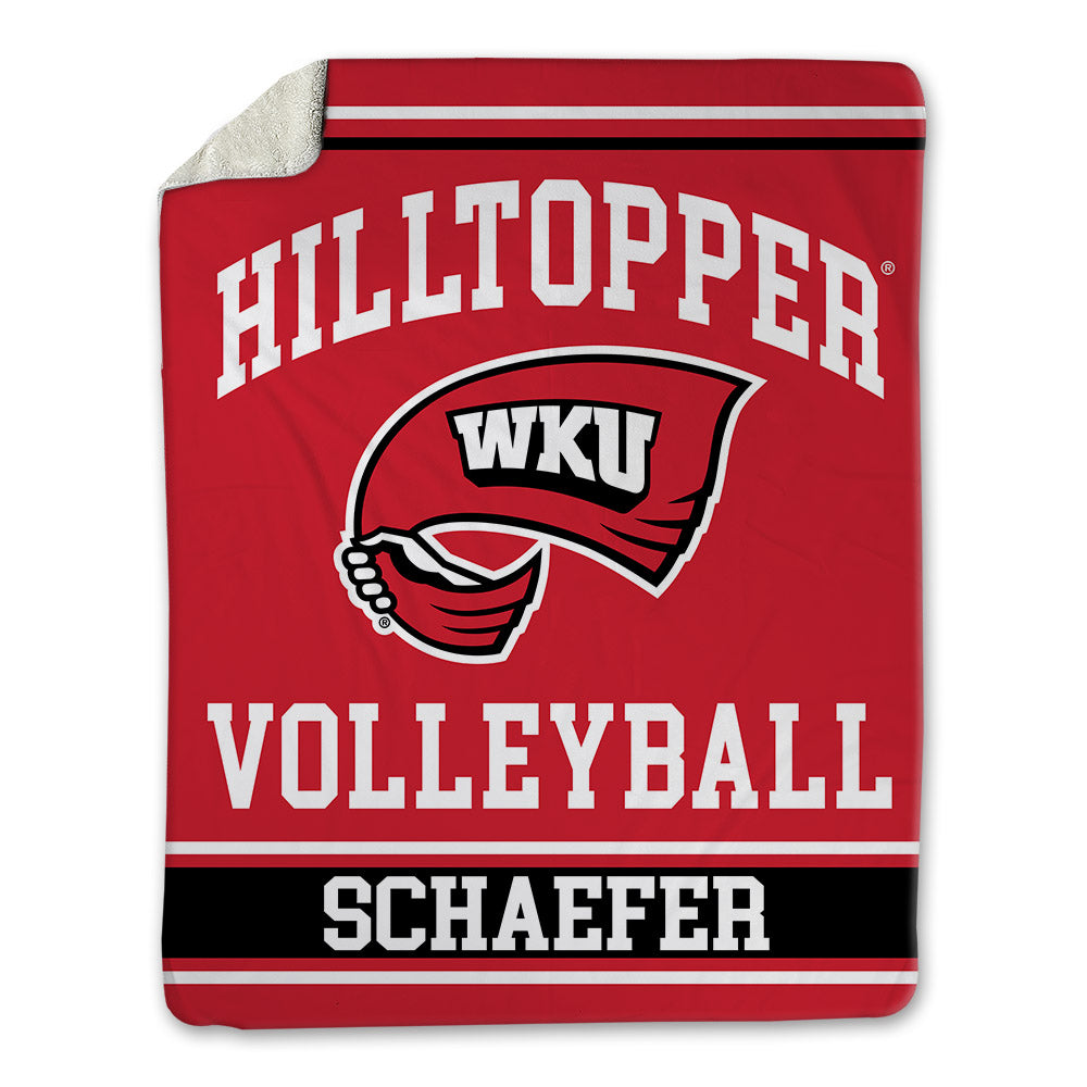 Western Kentucky - NCAA Women's Volleyball : Abby Schaefer - Blanket-0