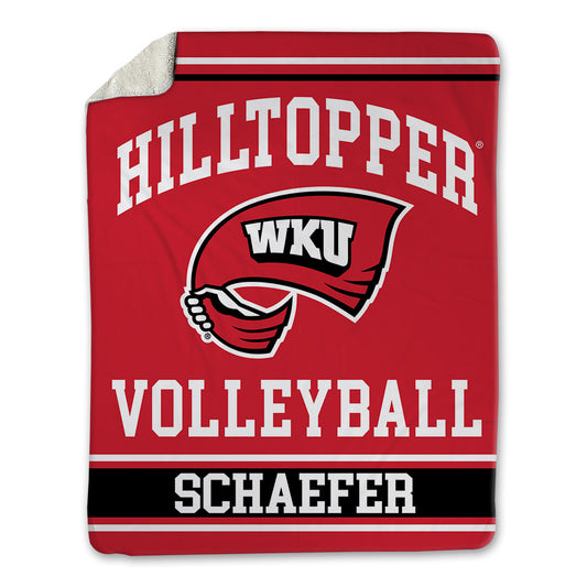 Western Kentucky - NCAA Women's Volleyball : Abby Schaefer - Blanket-0