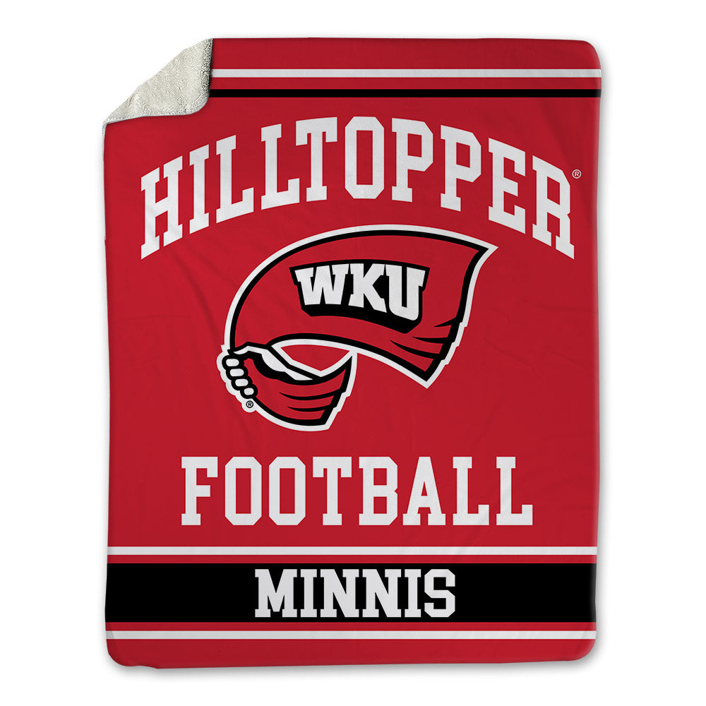 Western Kentucky - NCAA Football : Zsacari Minnis - Blanket-0