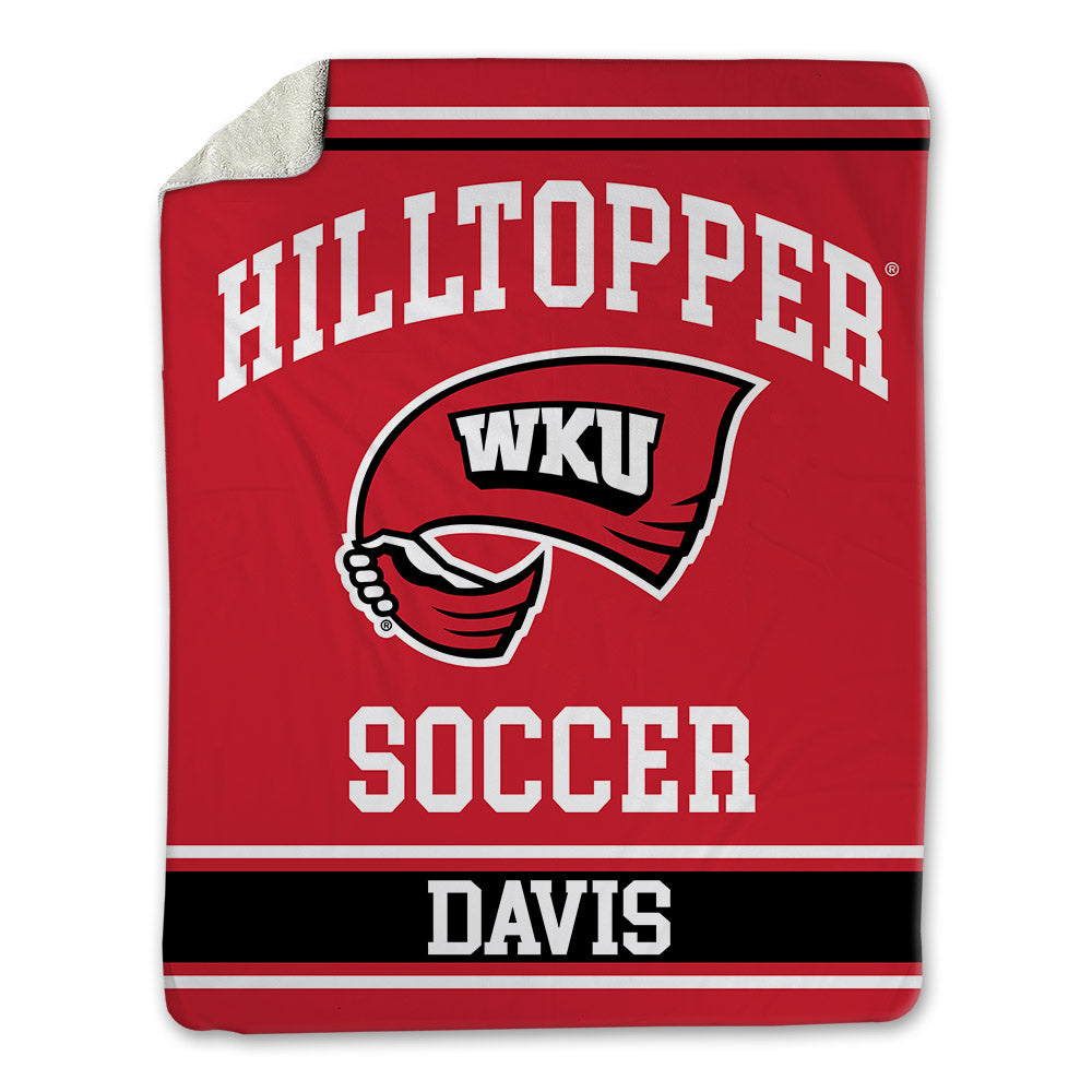 Western Kentucky - NCAA Women's Soccer : Maddie Davis - Blanket-0
