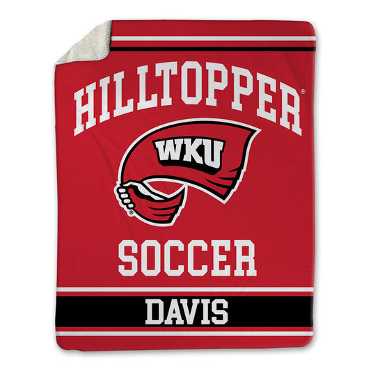 Western Kentucky - NCAA Women's Soccer : Maddie Davis - Blanket-0