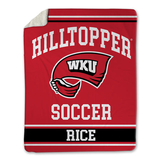 Western Kentucky - NCAA Women's Soccer : Ansley Rice - Blanket-0