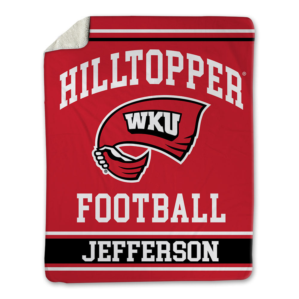 Western Kentucky - NCAA Football : Damari Jefferson - Blanket-0