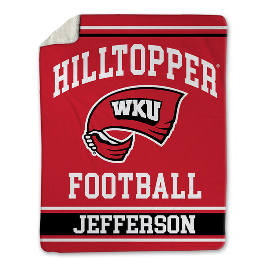 Western Kentucky - NCAA Football : Damari Jefferson - Blanket-0