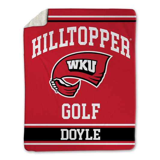 Western Kentucky - NCAA Men's Golf : Gage Doyle - Blanket-0