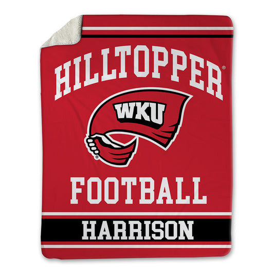 Western Kentucky - NCAA Football : Robby Harrison - Blanket-0