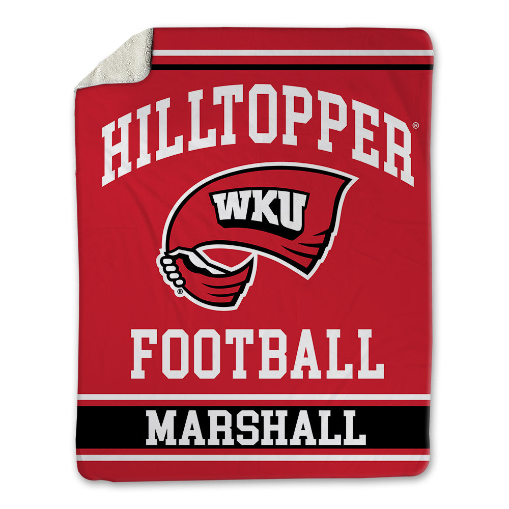 Western Kentucky - NCAA Football : Virgil Marshall - Blanket-0